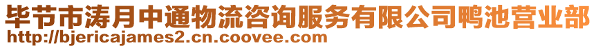 畢節(jié)市濤月中通物流咨詢服務(wù)有限公司鴨池營業(yè)部