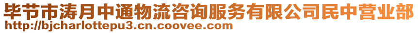 畢節(jié)市濤月中通物流咨詢(xún)服務(wù)有限公司民中營(yíng)業(yè)部