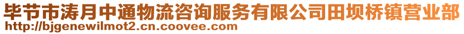 畢節(jié)市濤月中通物流咨詢服務(wù)有限公司田壩橋鎮(zhèn)營業(yè)部