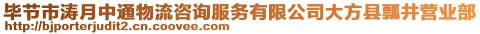 畢節(jié)市濤月中通物流咨詢服務(wù)有限公司大方縣瓢井營業(yè)部