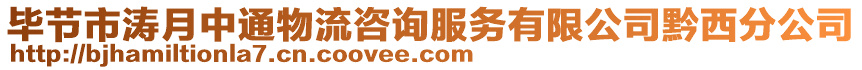 畢節(jié)市濤月中通物流咨詢服務(wù)有限公司黔西分公司