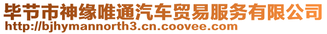 畢節(jié)市神緣唯通汽車貿(mào)易服務(wù)有限公司