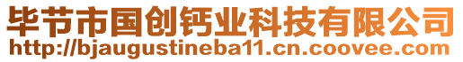 畢節(jié)市國創(chuàng)鈣業(yè)科技有限公司