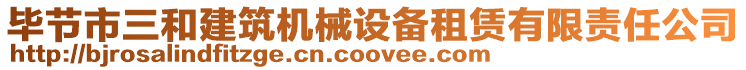 畢節(jié)市三和建筑機(jī)械設(shè)備租賃有限責(zé)任公司