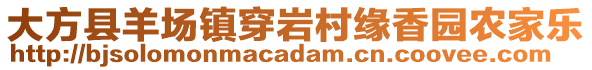 大方縣羊場鎮(zhèn)穿巖村緣香園農(nóng)家樂