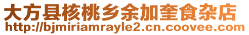 大方縣核桃鄉余加奎食雜店