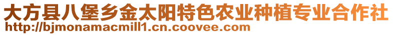 大方縣八堡鄉金太陽特色農業種植專業合作社