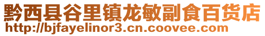 黔西縣谷里鎮(zhèn)龍敏副食百貨店