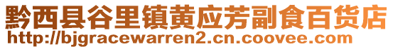 黔西縣谷里鎮(zhèn)黃應(yīng)芳副食百貨店