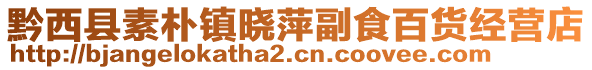 黔西縣素樸鎮(zhèn)曉萍副食百貨經(jīng)營店