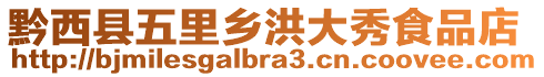 黔西縣五里鄉(xiāng)洪大秀食品店