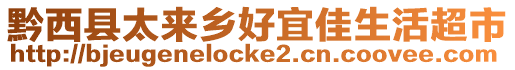 黔西縣太來鄉好宜佳生活超市