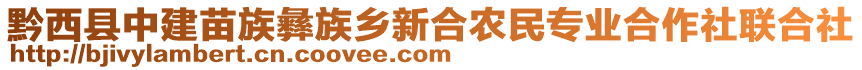 黔西縣中建苗族彝族鄉新合農民專業合作社聯合社