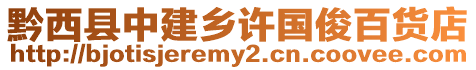 黔西縣中建鄉(xiāng)許國俊百貨店