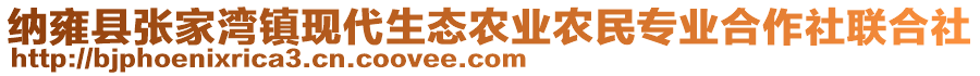 納雍縣張家灣鎮(zhèn)現(xiàn)代生態(tài)農(nóng)業(yè)農(nóng)民專業(yè)合作社聯(lián)合社