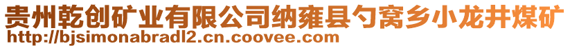 貴州乾創(chuàng)礦業(yè)有限公司納雍縣勺窩鄉(xiāng)小龍井煤礦