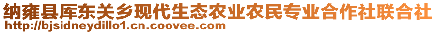 納雍縣厙東關(guān)鄉(xiāng)現(xiàn)代生態(tài)農(nóng)業(yè)農(nóng)民專業(yè)合作社聯(lián)合社