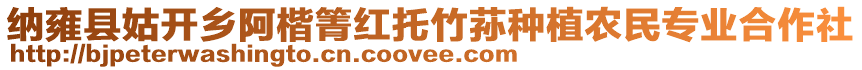 納雍縣姑開鄉(xiāng)阿楷箐紅托竹蓀種植農(nóng)民專業(yè)合作社