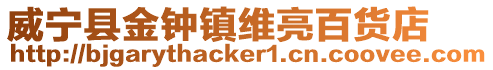 威寧縣金鐘鎮(zhèn)維亮百貨店