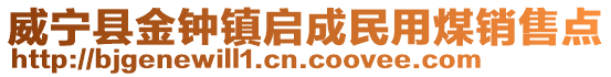 威寧縣金鐘鎮啟成民用煤銷售點