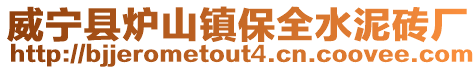 威寧縣爐山鎮保全水泥磚廠