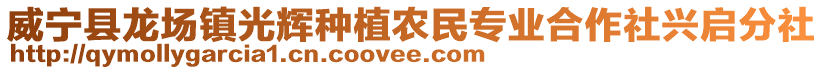 威寧縣龍場鎮(zhèn)光輝種植農(nóng)民專業(yè)合作社興啟分社