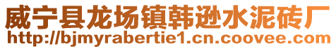 威寧縣龍場(chǎng)鎮(zhèn)韓遜水泥磚廠