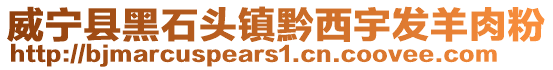 威寧縣黑石頭鎮黔西宇發羊肉粉