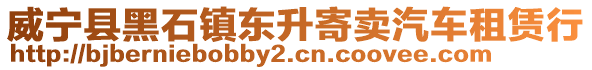 威寧縣黑石鎮東升寄賣汽車租賃行
