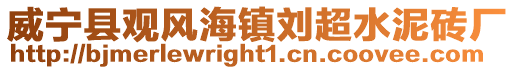 威寧縣觀風(fēng)海鎮(zhèn)劉超水泥磚廠