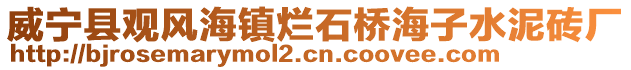 威寧縣觀風(fēng)海鎮(zhèn)爛石橋海子水泥磚廠