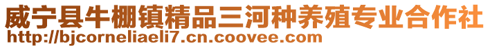 威寧縣牛棚鎮(zhèn)精品三河種養(yǎng)殖專業(yè)合作社