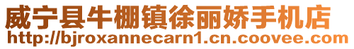 威寧縣牛棚鎮徐麗嬌手機店