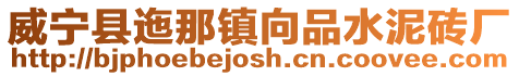 威寧縣迤那鎮(zhèn)向品水泥磚廠