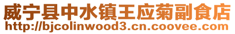 威寧縣中水鎮王應菊副食店