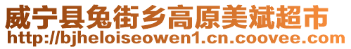 威寧縣兔街鄉高原美斌超市