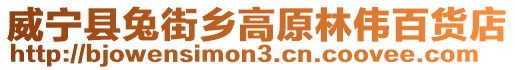 威寧縣兔街鄉高原林偉百貨店