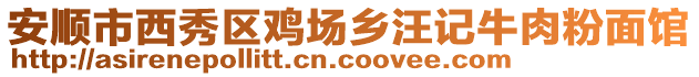 安順市西秀區(qū)雞場鄉(xiāng)汪記牛肉粉面館
