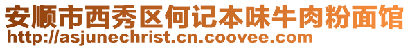 安順市西秀區(qū)何記本味牛肉粉面館