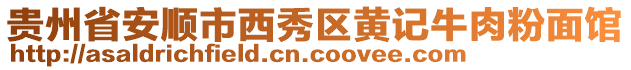貴州省安順市西秀區(qū)黃記牛肉粉面館