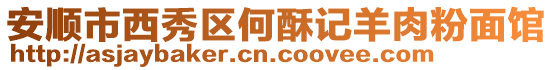 安順市西秀區(qū)何酥記羊肉粉面館
