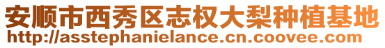安順市西秀區志權大梨種植基地