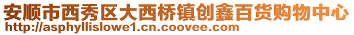 安順市西秀區(qū)大西橋鎮(zhèn)創(chuàng)鑫百貨購物中心