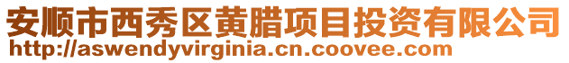 安順市西秀區(qū)黃臘項(xiàng)目投資有限公司
