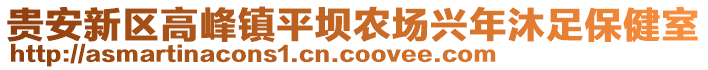 貴安新區高峰鎮平壩農場興年沐足保健室