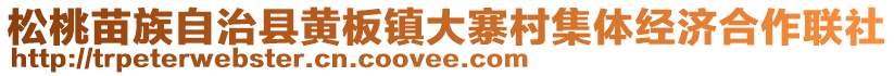 松桃苗族自治縣黃板鎮(zhèn)大寨村集體經濟合作聯(lián)社