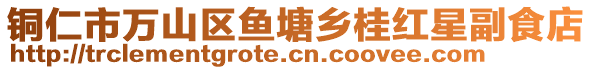 銅仁市萬山區魚塘鄉桂紅星副食店