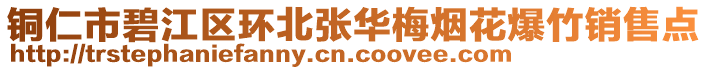 銅仁市碧江區(qū)環(huán)北張華梅煙花爆竹銷售點(diǎn)