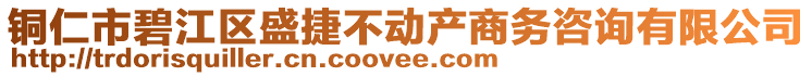 铜仁市碧江区盛捷不动产商务咨询有限公司