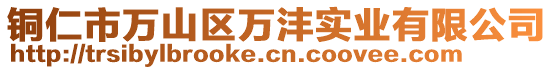 銅仁市萬山區(qū)萬灃實(shí)業(yè)有限公司